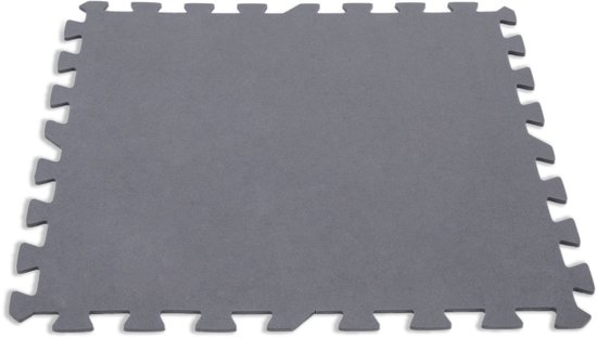 Intex Vloertegels - 8 stuks - 50 x 50 x 0,5 cm - Grijs van Intex