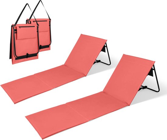 Intimo Strandmat - 2 Stuks - Oranje - 100x51x41cm van INTIMO
