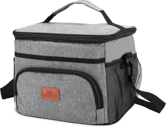 Intirilife draagbare koeltas met een inhoud van 15 liter - Voor het vervoeren van warme of koude dranken en voedsel Lunchtas Thermische tas Geïsoleerde tas van INTIRILIFE