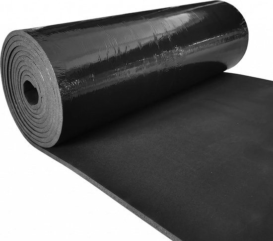 Isolatiemat 20 mm voor auto, zelfklevend neopreen schuim, geluidsisolatie, schokdemping en waterdichte bescherming, 150 x 30 cm