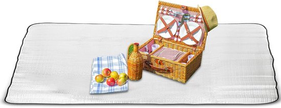 Isolatiemat - Kampeermat Vloermat - Outdoor Activiteiten - Waterdicht Vuilafstotend - 200 x 200 cm - Zilver