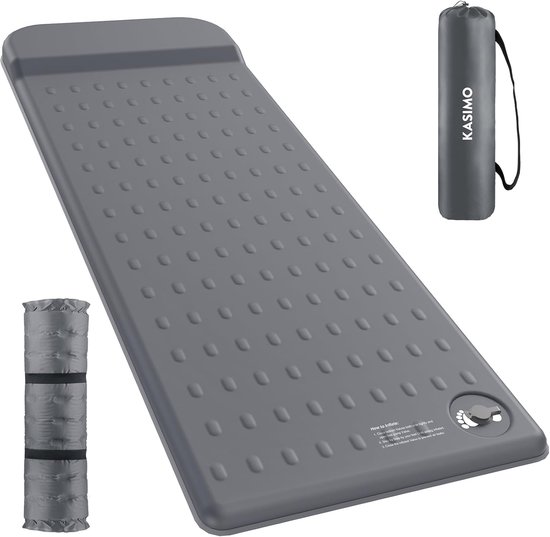 Isolatiemat Kamperen - Schuim Slaapmat - Comfortabel Slapen - Ultrazachte 50D Dichtheid - 76 cm Dik - Grijs