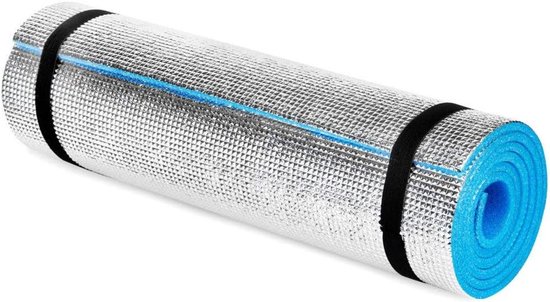 Isolatiemat Schuim - Campingmat Fitnessmat - Buiten Kamperen Yoga - Warmte-isolerende Coating - 180x50x0.8cm - Zilver