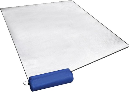 Isolatiemat - Tentvloer - Outdoor recreatie - Dubbelzijdig aluminium - 200 x 150 cm - Zilver