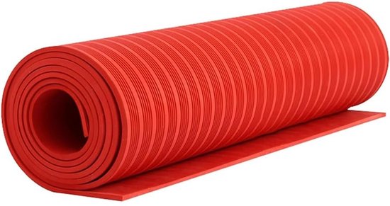 Isolatiemat - Veiligheidsmat - Elektrische Veiligheid - Hoge Spanning Isolatie - 1 x 1 meter - Rood
