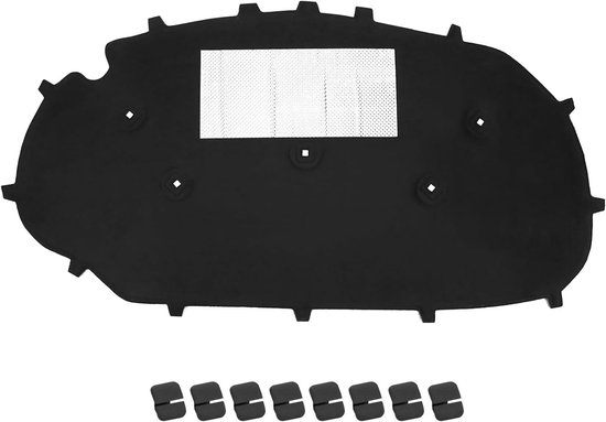 Isolatiemat voor motorkap met clips, geschikt voor VW Golf 6 - Geluidsisolatie en hittebestendig materiaal