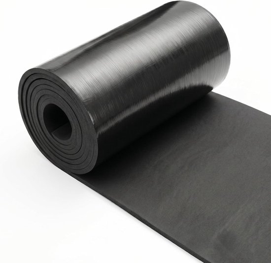 Isolatiemat - Zwart - 150 x 30 cm - 20 mm Nitrilrubber Zelfklevend - Geluids- en Warmte-isolatie