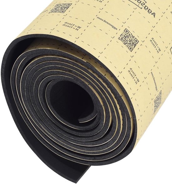 Isolatiemateriaal 4mm 170×33cm zelfklevende geluidsisolatie mat voor auto | warmte-isolatie | geluidsabsorberend (0.56㎡) van Merkloos