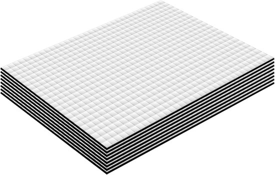 Isolatiematten voor Auto, 8 Stuks, 25 x 18 cm, Geluidsisolatie, Vuurvast, Vochtbestendig, Waterdicht, 5 mm Dikte