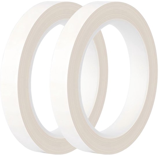 Isolatietape, 10 mm x 66 m Positioneringstape Mylar Tape, Zelfklevend Tape voor Whiteboard, Etiket, Decoratie, Wit