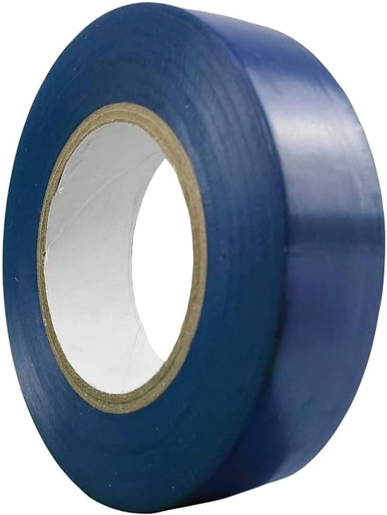 Isolatietape, 20 m x 19 mm, blauw