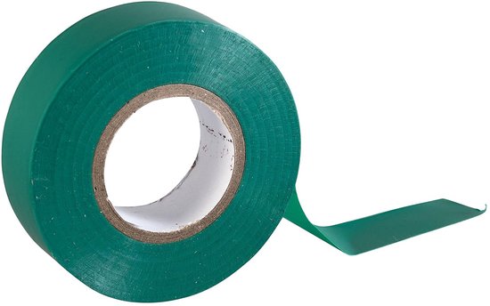 Isolatietape, 20 m x 19 mm, hoge kwaliteit, groen