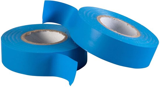 Isolatietape - 20m x 19mm - Premium Twin Pack - 2 rollen tape van hoge kwaliteit