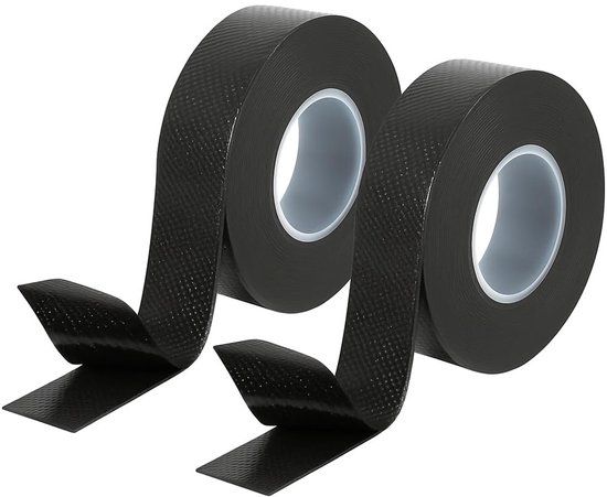 Isolatietape, 4,6 m x 23 mm x 0,8 mm, waterdichte vulkaniseertape, zwart, voor kabelisolatie, zelfhechtende afdichtingstape, krimpband, elektrische isolatieband, reparatie