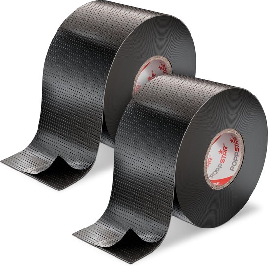 Isolatietape en Afdichtingstape, LxBxH 10m x 50mm x 0,76mm, zwart, Set met 2 Rollen