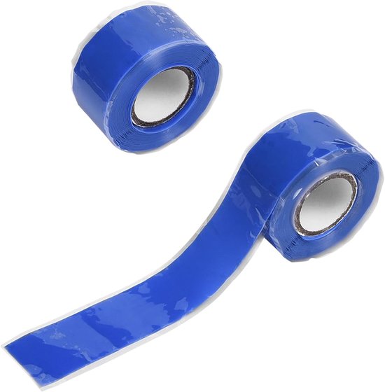 Isolatietape, hittebestendige reparatietape, waterdichte afdichtingstape, zelfklevend, 2,5 mm x 3 m, voor waterdichte reparaties, elektrische verbindingen, blauw