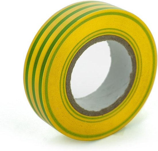 Isolatietape Reel, Geel/Groen