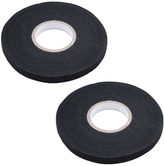 Isolatietape, textieltape, kabelboom, katoen, 9 mm x 25 m