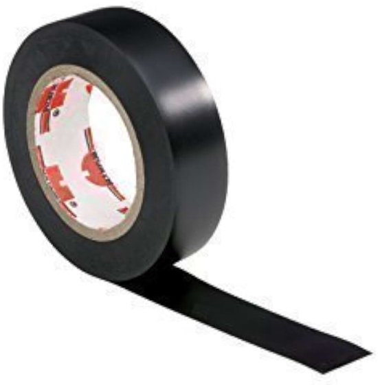 Isolatietape, zwart, 15 mm x 10 m