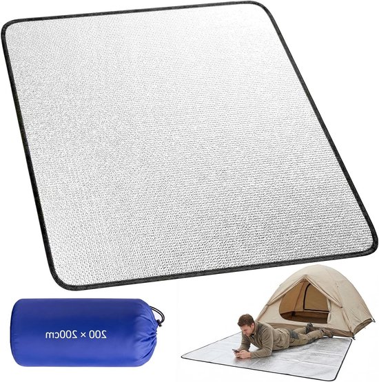 Isolerende aluminium isomat voor camping, lichtgewicht en draagbaar, opvouwbare slaapmat voor extra comfort