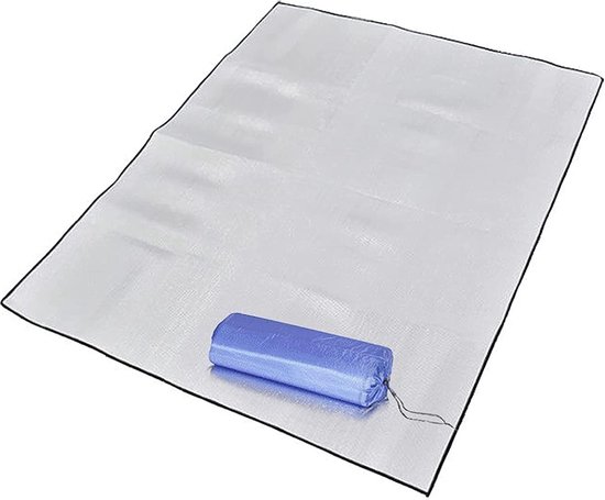 Isolerende Aluminium Mat voor Kamperen, Vouwbare Thermische Bodem Mat, Ideaal voor Slapen en Bescherming tegen Koude Grond van Merkloos