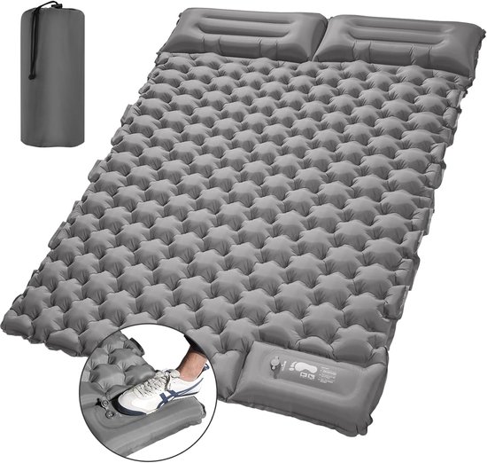 Isolerende campingmat - 2 personen - 10 cm dik - 195 x 125 cm - lichtgewicht van Quechua