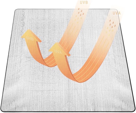Isolerende Folie Mat - Kampeer Mat - Buiten Ontspannen - Waterdicht Isolatie - 200 x 200 cm - Zilver