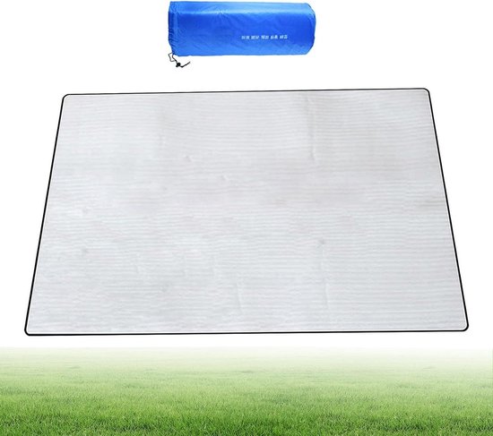Isolerende Kampeer Mat - Slaapmat Schuim Aluminium - Outdoor Activiteiten - Warmte Vasthoudend - 150 x 200 cm - Zilver