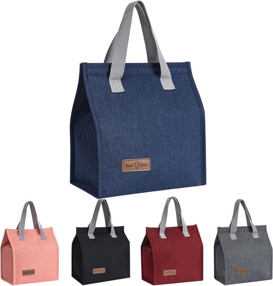 Isolerende Lunchtas voor Werk, School en Picknick - Waterdichte en Koelvaste Tas met Aluminium Voering voor Dames en Heren (Cyan)