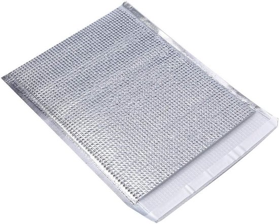 Isolerende Sandwich Tassen voor Voedselopslag - Waterdichte Aluminium Folie Koeltas voor Reizen, School en Picknicks (25x30cm) van Merkloos