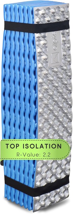 Isolerende Slaapmat - Kampeer Mat - Outdoor Slapen - Warmte Reflecterende Onderkant - 186 x 56 cm - Blauw van Merkloos