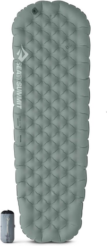 Isolerende Slaapmat - Luchtbed Kamperen - Buiten slapen - ThermalCore isolatie - 168 x 55 cm - Grijs