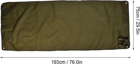 Isolerende Vouwmat 193 x 75 cm van 900D Oxford Stof, Waterproof en Ideaal voor Kamperen, Picknicken en Strandactiviteiten
