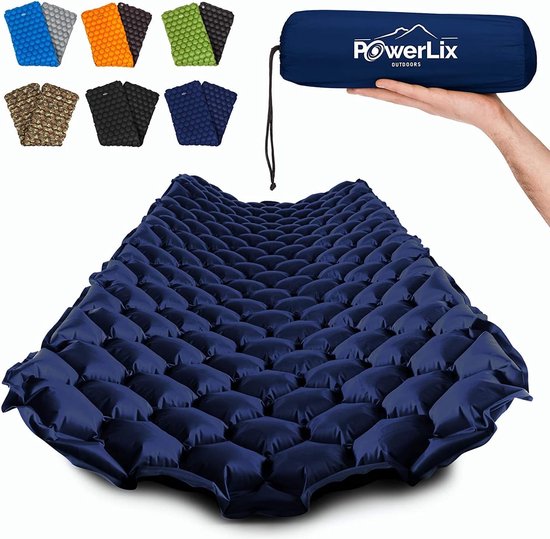 Isomat, camping, outdoor luchtmatras, ultralichte opblaasbare isomat, compact en licht voor outdoor, kamperen, rugzakreizen, wandelen, opblaaszak, draagtas, reparatieset van Isomat