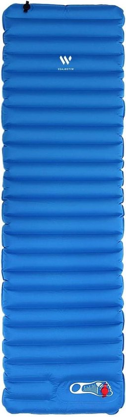 Isomat Trekking - Slaapmat Kamperen - Comfortabel Slapen - Geïntegreerde Pomp - 9 cm Dik - Blauw