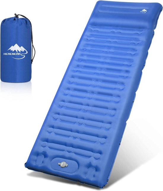 Isomat, zelfopblazend, zelfopblazend, ultralicht met kussen, waterdicht, draagbaar, camping, luchtmatras met voetpomp, voor wandelen, outdoor, reizen, strand van Isomat
