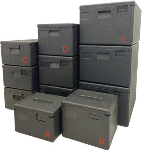 Isothermische Thermobox voor Voedselbehoud - Professionele Isolatiebox voor Catering en Transport (69 x 49 x 37 cm - 80 l) van Merkloos