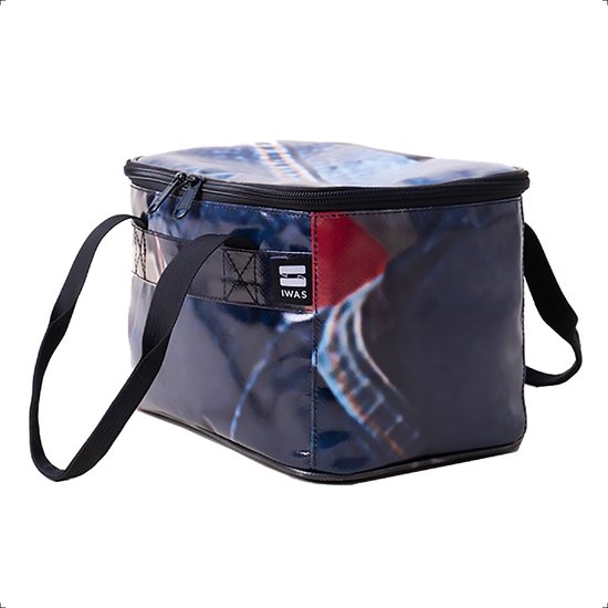 IWAS Koeltas - Geïsoleerde Lunchtas met Handvat - 5L - 100% Upcycled - Ideaal voor Picnic, Ontbijt of Lunch op het Werk - Handgemaakt en Uniek - Groot van IWAS
