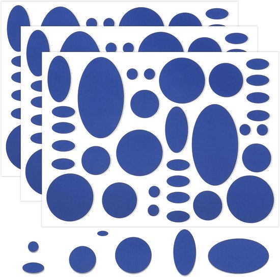 Jacket Patches - Repair Tape - Kleding Repareren - Zelfklevend Nylon - 96 Stuks - Blauw van Merkloos