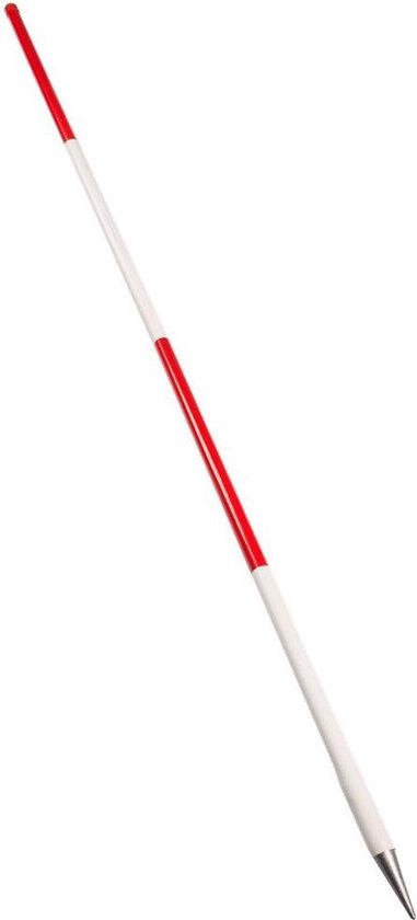 Jalonstok 200 cm Nestle geplastificeerd rood boven van Griffon