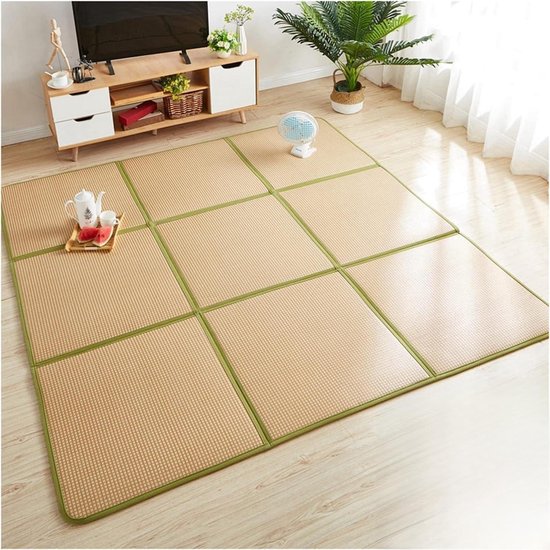 Japanse Futon Mat - Vloermat Tatami - Slapen en Relaxen - Ademend Natuurlijk Rattan - 60x120cm - Niet gespecificeerd
