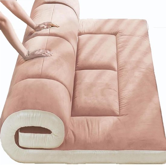 Japanse Futon Matras - Gastenmatras Oprolbaar - Kamperen en Slapen - Ergonomisch Ontwerp - 190 x 190 cm - Niet gespecificeerd