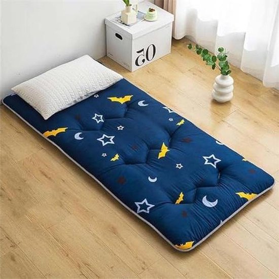 Japanse Futon Matras - Opvouwbaar Kampeerbed - Comfortabel Slapen - Ergonomische Ondersteuning - 80x190cm - Bruin