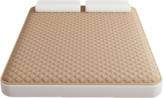 Japanse Futon Matras - Opvouwbaar Slaapmatje - Comfortabel Slapen - Ademende Hoes - 80x190cm - Naturel