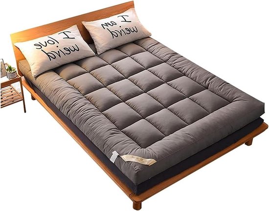 Japanse Futon Matras - Opvouwbare Vloermat - Comfortabel Slapen - Ergonomisch Ontwerp - 100x200cm - Wit