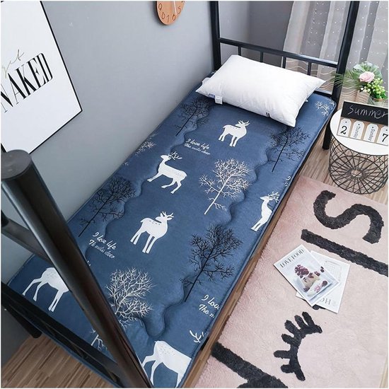 Japanse Futon Matras - Rolbare Slaapmat - Gasten Laten Slapen - Ademende Katoenen Top - 3cm Dik - I
