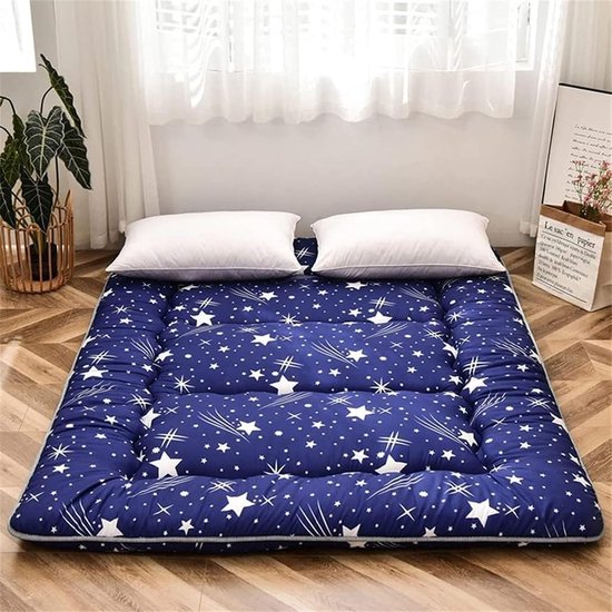 Japanse Futon Matras - Slaapmat Bodem - Comfortabel Slapen - 8cm Dikke Vulling - Queen Maat - H