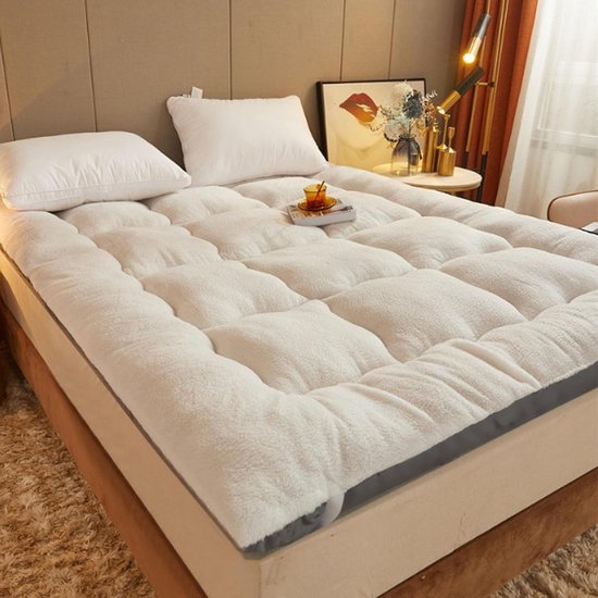 Japanse Futon Matras - Vloer Matras - Comfortabel Slapen - Extra Dik Ontwerp - 60x120cm - Wit
