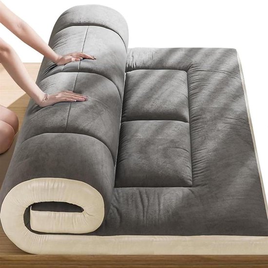 Japanse Futon Matras - Vloer Slaapmat - Comfortabel Slapen - Opvouwbaar en Compact - 90 x 200 cm - Niet gespecificeerd