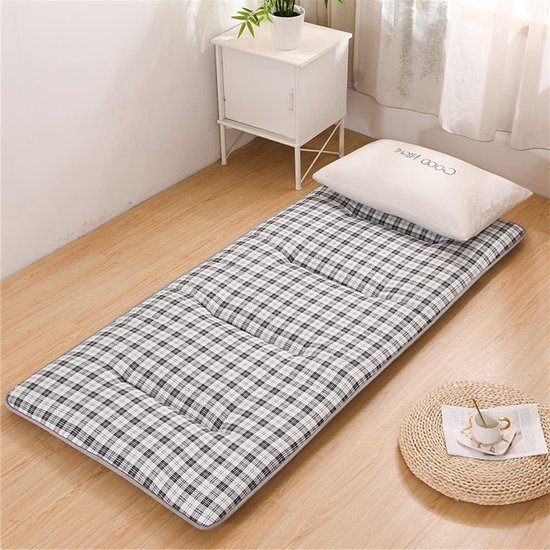 Japanse Futon Matras - Vloerbed Slaapmat - Comfortabel Slapen - Huidvriendelijke Stof - 150x200cm - Geel